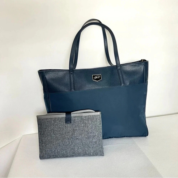 Freshly Picked Handbags - FP Freshly Picked Everyday Tote Diaper Bag Navy Blue